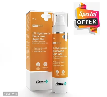 New Special Offer Derma Co 1% hyaluronic Sunscreen Aqua Gel Pack of 1-thumb0