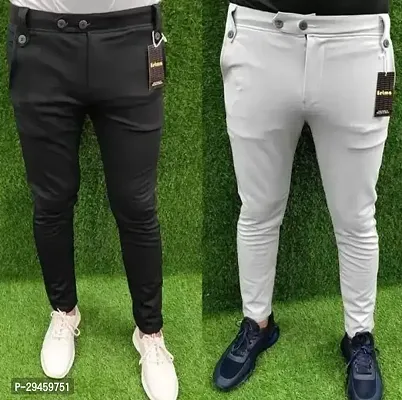 Stylish Nylon Track Pant for Men Pack of 2