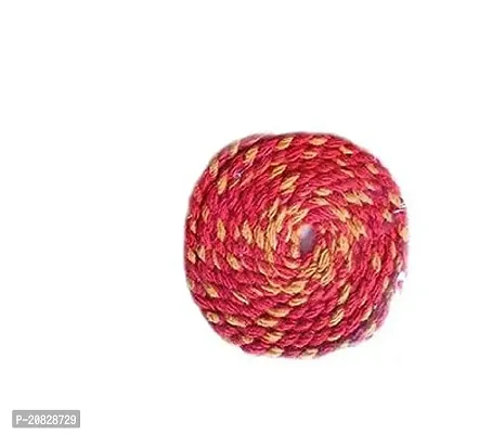 Kanhaji Creations Red Long Cotton Wicks Akhand Jyot Batti (Pack of 12)-thumb0