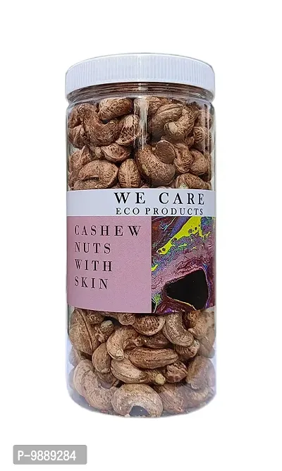 We Care Eco Products Premium Unpeeled Kaju   Cashew Nuts With Skin     Skin Cashew Nuts   From Kerala  250 gm