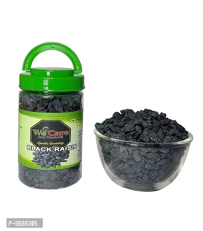 We Care Eco Products Black Seedless Raisins  Kismis    Kali Kishmish Seedless   Dry Fruits   500g