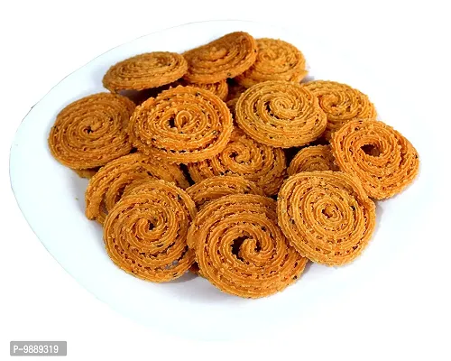 We Care Eco Products Chakli   Homemade Ready To Eat   Indian Snacks   Kerala Special Ari Murukku  Rice Flour Spirals    Pack of 300g-thumb2