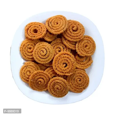We Care Eco Products Chakli   Homemade Ready To Eat   Indian Snacks   Kerala Special Ari Murukku  Rice Flour Spirals    Pack of 300g-thumb3