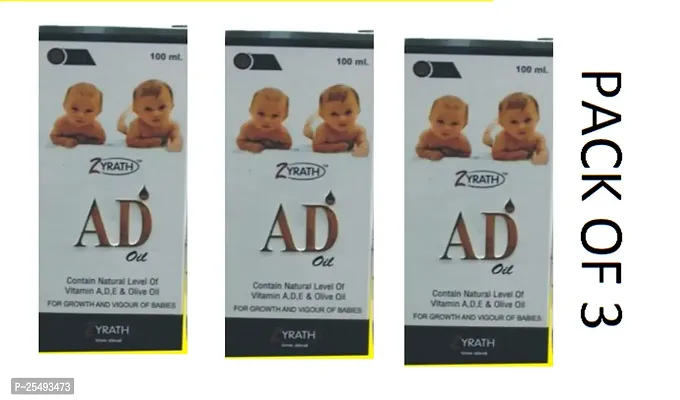 ZYRATH AD BABY MASSAGE OIL PACK OF 3