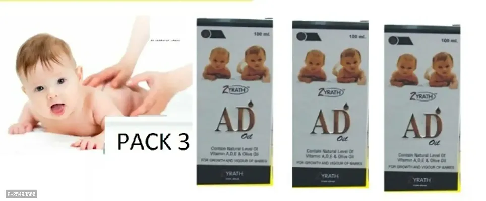 ZYRATH AD BABY MASSAGE OIL PACK OF 3