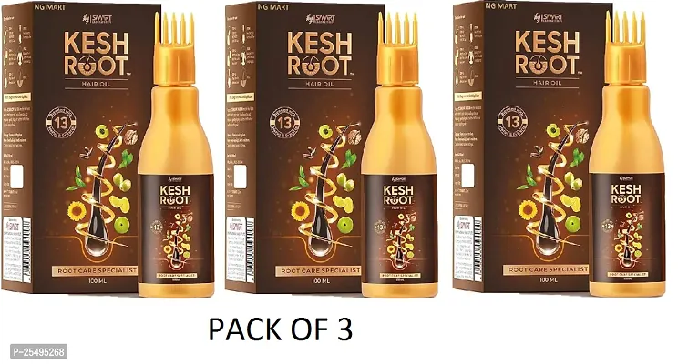 KESH ROOT HAIR OIL PACK OF 3