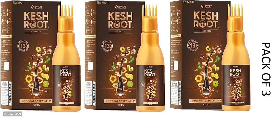 KESH ROOT HAIR OIL PACK OF 3