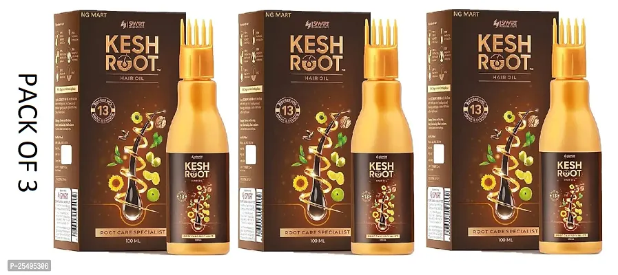 KESH ROOT HAIR OIL PACK OF 3