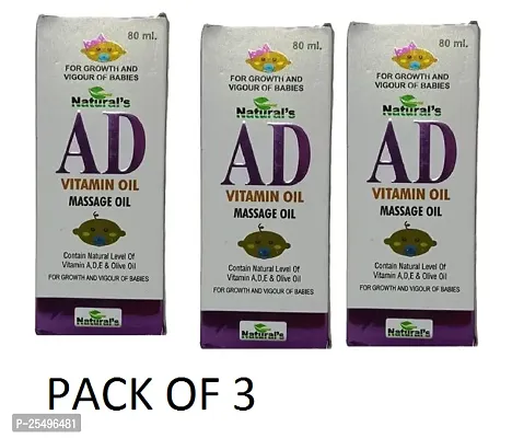 NETURAL 'S AD VITAMIN OIL MASSAGE OIL PACK OF 3