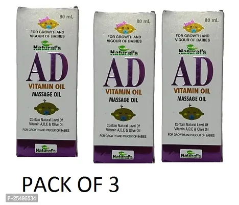 NETURAL 'S AD VITAMIN OIL MASSAGE OIL PACK OF 3