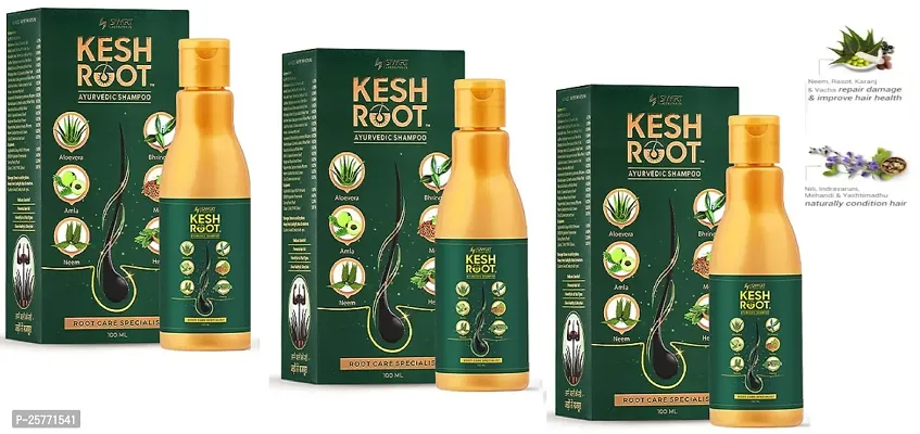 KESH ROOT AYURVEDIC SHAMPOO  PACK OF 3