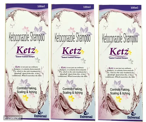 Ketz dandruff shampoo pack of 3-thumb0