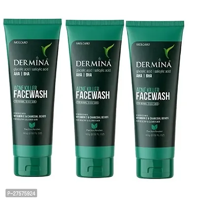 Dermina  Acne Killer Face Wash Pack Of 3