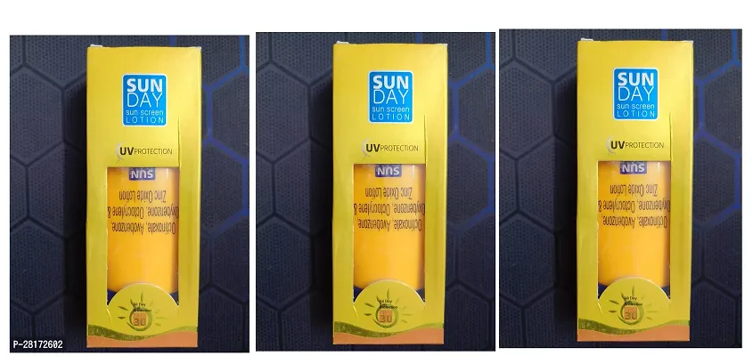 SUNDAY SUN SCREEN LOTION PACK OF 3