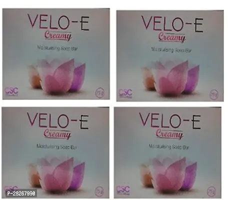 Velo-E Creamy Moisturising Soap Bar Pack of 4
