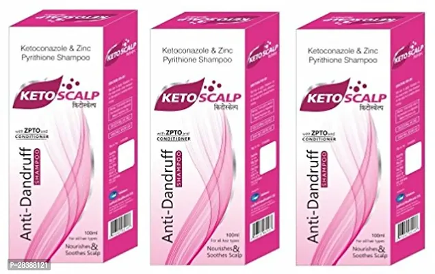 Ketosclap Anti-Dandruff Shempoo Pack of 3-thumb0