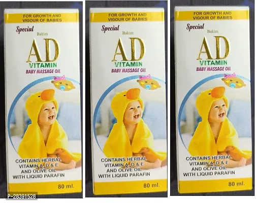 Ad Vitamin Baby Massage Oil Pack of 3