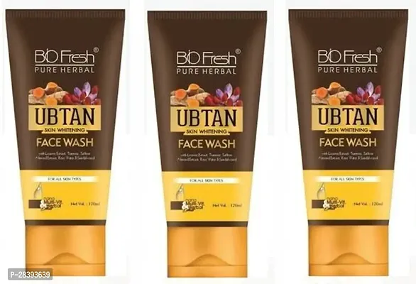 Biofresh Pure Herbal Ubtan Face Wash Pack of 3-thumb0