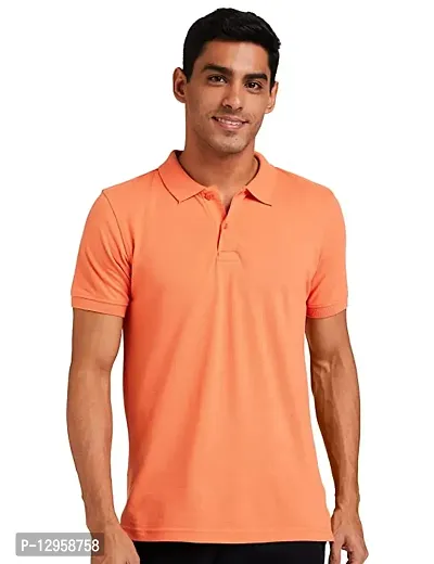 Stylish Fancy Cotton With Polyester Regular Fit Polos T-Shirts For Men
