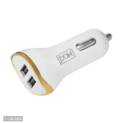 3.1 AMP DUAL USB CAR CHARGER , 2 USB , WHITE COLOR ,