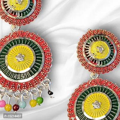 Rajasthani Style Earrings Jhumka Colorful-thumb0