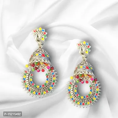 Colorful Traditional Jhumka Earrrings