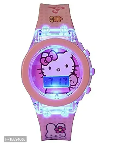 Kids Digital Led Glowing Light Unicorn Pink Watch for Girls Kids [ 3-7 Year]-thumb0