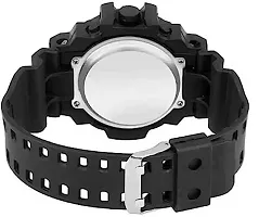 PUTHAK  Digital Watch Shockproof Multi-Functional Automatic 3 Colours Boader Black Waterproof Digital Sport Watch for Men's Kids Watch for Boys (Black)-thumb2