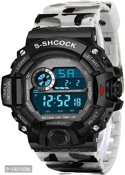 PUTHAK  Multi Color Army Kids Digital Watch for Boys  PACK 1