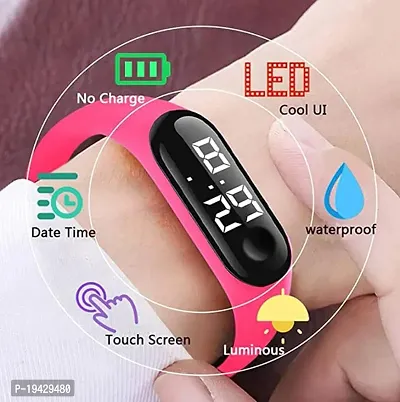 PUTHAK  LED Square Dial Led Kids Watches Digital for Kids Men Watch Boy and Girls-thumb4
