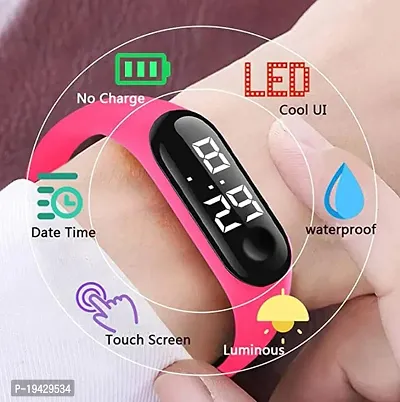 PUTHAK  LED Square Dial Led Kids Watches Digital for Kids Men Watch Boy and Girls-thumb5