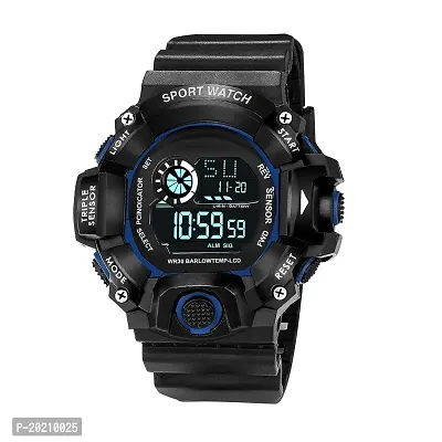 PUTHAK    Kids Watch Boys New Generation Digital Watches for Boys Lighting Display,Alarm,Day and Date Display,Chronograph,Scratch Resistant  Shock Proof Black Sports Watch Men Stylish Water Resistanc