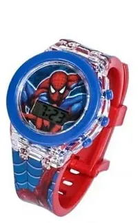 PUTHAK   Spiderman Digital Kids Watches | Children Watch for Boys(Spiderman red Colored Strap) [3-7 Years]-thumb2