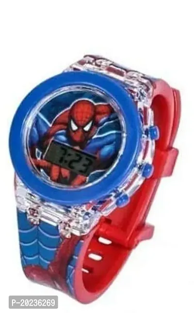 PUTHAK   Spiderman Digital Kids Watches | Children Watch for Boys(Spiderman red Colored Strap) [3-7 Years]-thumb3