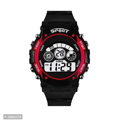 PUTHAK  Digital 7 Light Red Dial Watch for Boy  Girls-thumb0