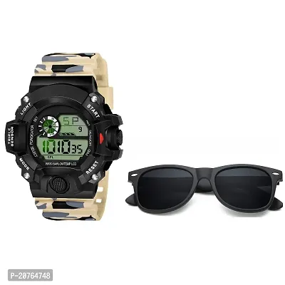 PUTHAK  UNEQUETREND Digital Sports Watch, Multi-Functional Watch for Boys  Men with Cap and Goggle, Combo Pack of 2-WCS-2632-thumb0