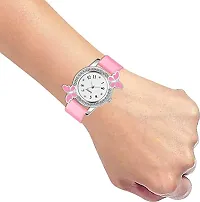 PUTHAK  Pink Butterfly Analogue and Rectangular Digital Dial LED Display Watch for Girl's  Women's Watches Combo Pack of 2-thumb3