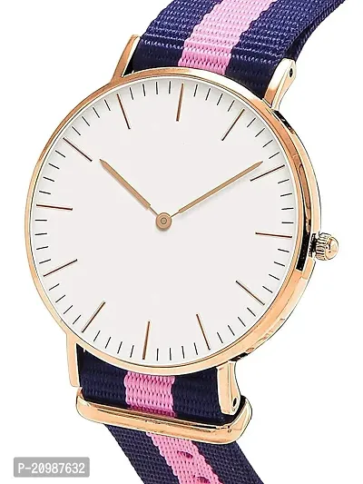 PUTHAK  Analogue Women's  Girls' Watch (Pink  White Dial Pink Colored Strap) Pink Watch for Ladies Girls Watch-thumb2