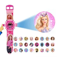 PUTHAK   Digital Multicolour Dial Princess PVC Rubber Plastic Wrist Kid's Projector Watch with 24 Images-thumb3