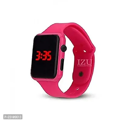 PUTHAK  Led Square Watch For Boys And Girls Digital Watch Pink