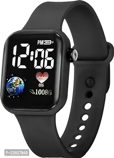 PUTHAK  Waterproof LED Display Fashionable Children Kids Digital Sports Square Led Watch for Kids, Boy  Baby Girls-Digital Watch for Boys and Girls Kids (Pack of 2)-thumb4
