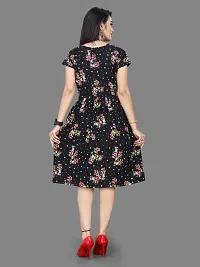 Stylish Black Crepe Dresses For Women-thumb1