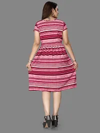 Stylish Multicoloured Crepe Dresses For Women-thumb1