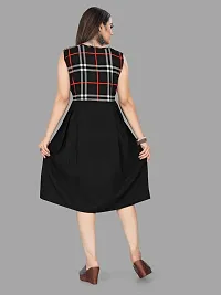 Stylish Black Crepe Dresses For Women-thumb1