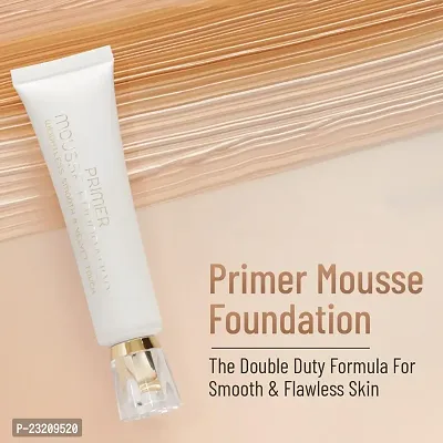 Syfer Primer Mousse Foundation Weightless Smooth And Velvet Touch, Face Makeup- Matte To Radiant Finish (Medium Beige)-thumb2