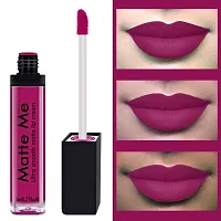 Syfer Matte Me Liquid Lipstick Combo of 3 (Non Transferable) (Rich Pink,Royal Maroon, Magenta)-thumb1