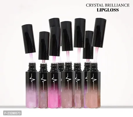 Syfer Crystal Brilliance Glitters Lip Gloss For Long Lasting Glossy Look 8 ml (Shade-07)-thumb4