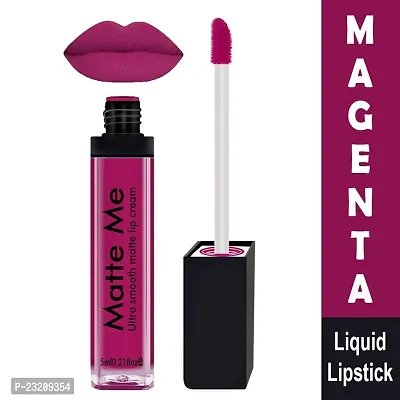 Syfer Matte Me Liquid Lipstick Combo of 2 (Non Transferable) (Maroon  Magenta)-thumb2