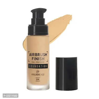 Syfer Airbrush Finish Lightweight Foundation | Full Coverage Blendable Foundation For Face Makeup |With Benefits Of Hyaluronic Acid, Aloevera And Vitamin E (Nude Beige)