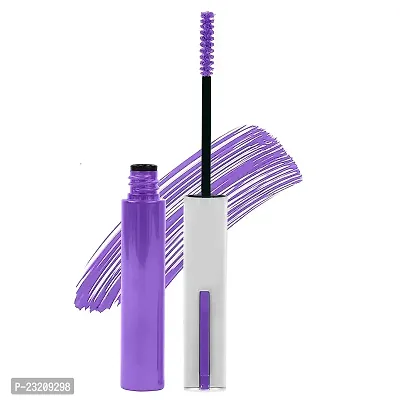 Syfer Light Weight Colorful Natural Mascara, Smudge Proof  Long Lasting Eye Makeup Tool For Personal  Professional,6ml (True Purple)-thumb0